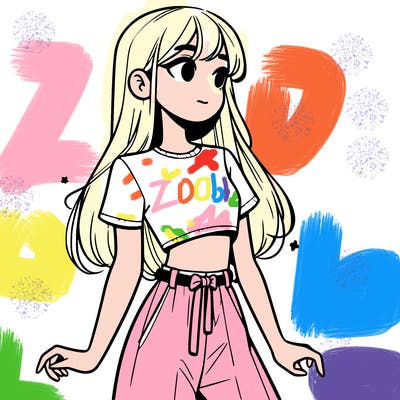 girl in a cute crop top