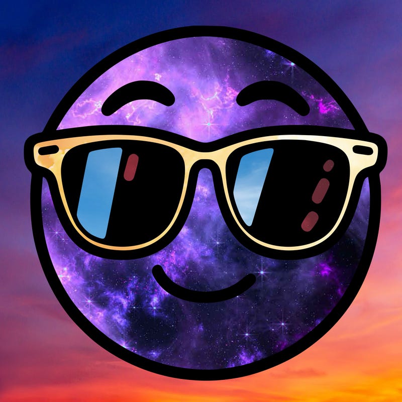 emoji with sunglasses
