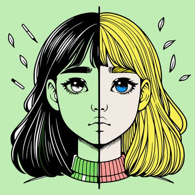 realistic girl split