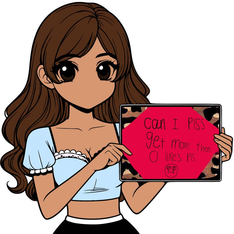 realistic pretty girl holding blank sign