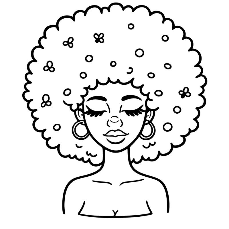 afro woman