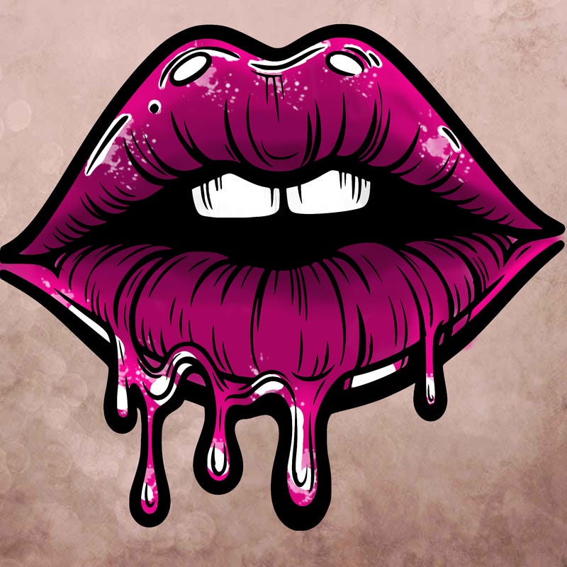 lips that look realistic and drip