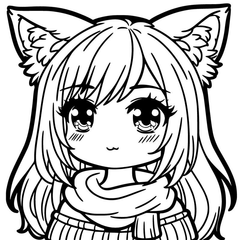 girl with wolf ears
