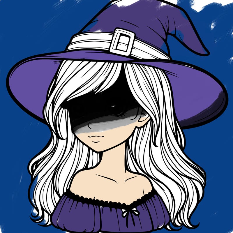 realistic girl with a witch hat