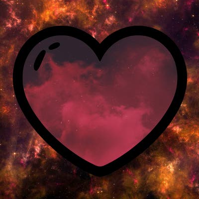 a blank heart