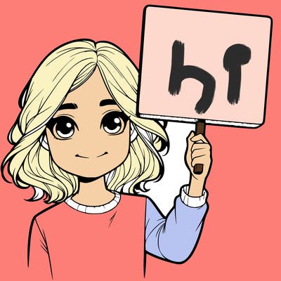 realistic girl holding up a sign