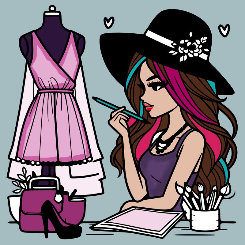 a stylish fashion designer