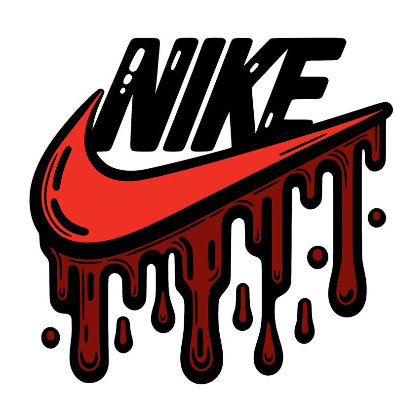 dripping nike logo