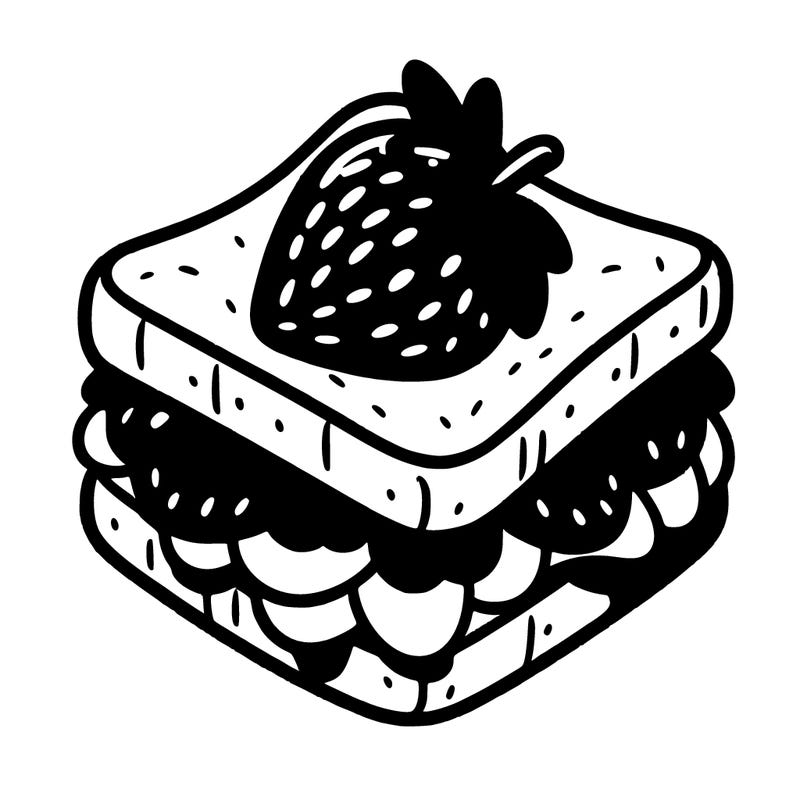 strawberry sandwich