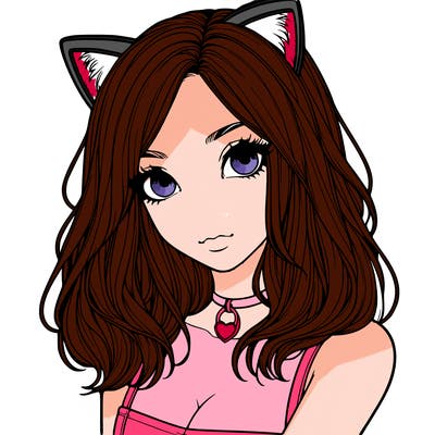 realistic girl with cat ears