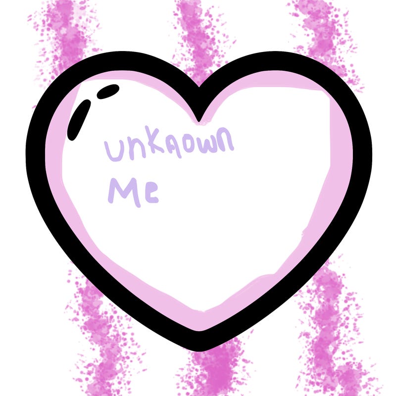 a blank heart