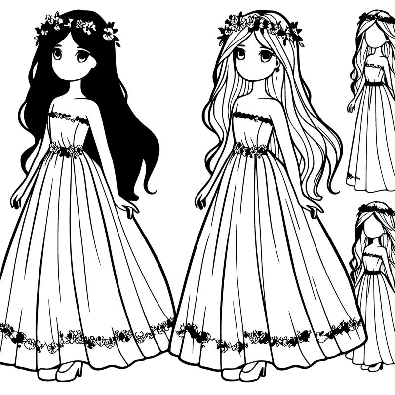 girl in long flowing dress