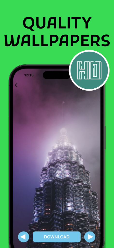 건물을 보여주는 고품질 HD 배경 화면 미리보기, Whats Second Messenger 웹 앱에서 사용 가능