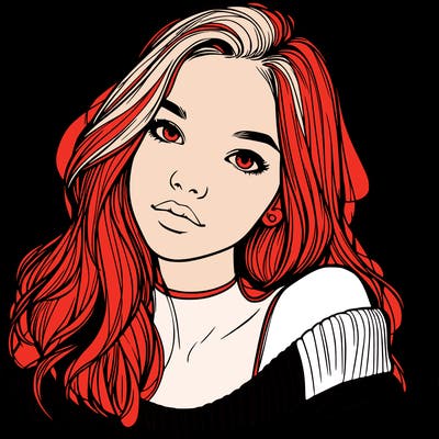 beautiful teenage woman realistic