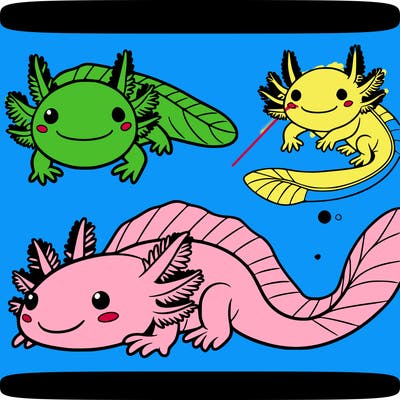 axolotl cartoon