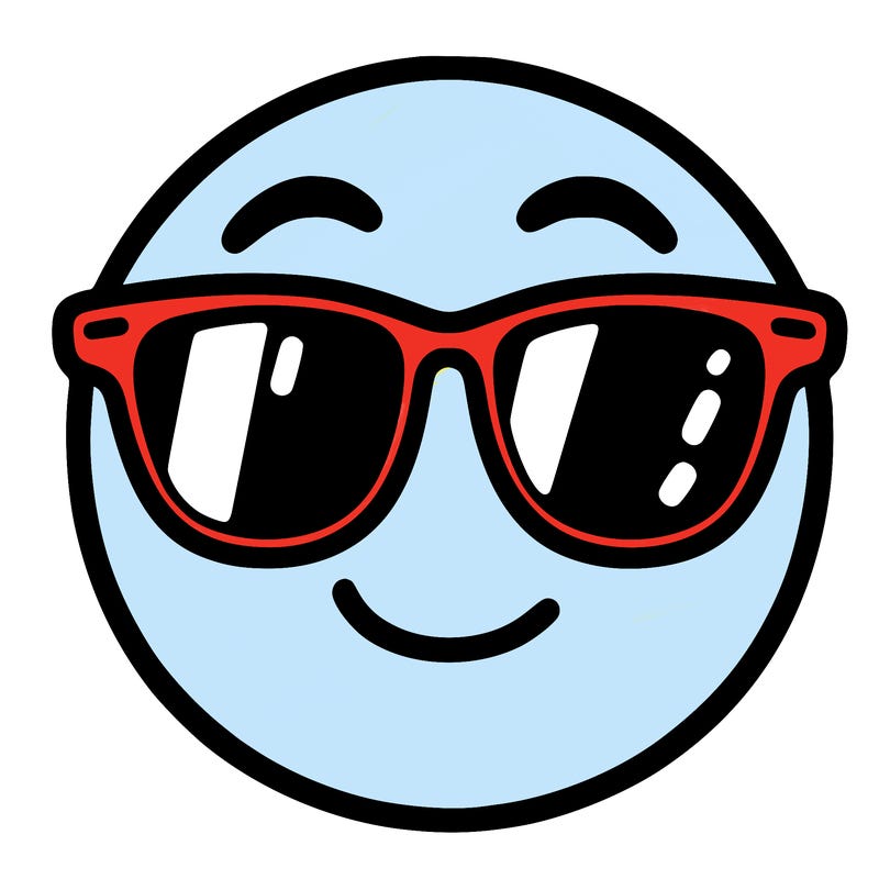 emoji with sunglasses