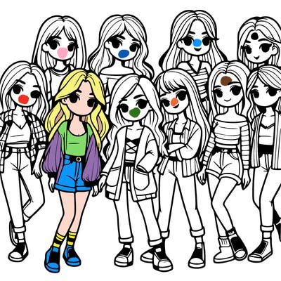 group of girls