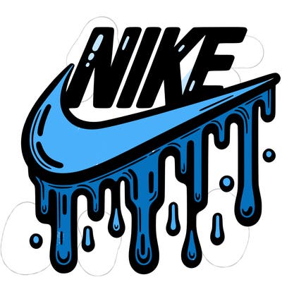 dripping nike logo