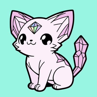 crystal kitten