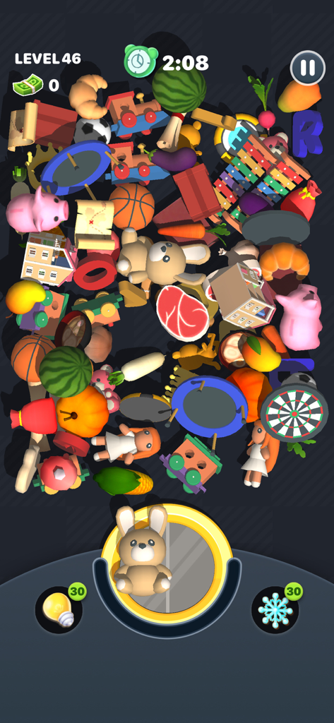 3D object matching puzzle level in Match Puzzle Shop Master game