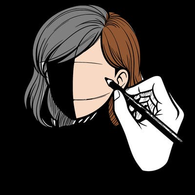 drawing a realistic person