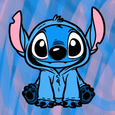 stitch in a dog costume