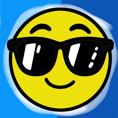 emoji with sunglasses
