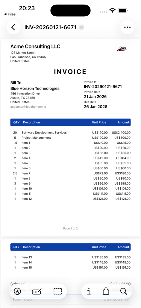 Invoice Generator Billing - Business App | MWM