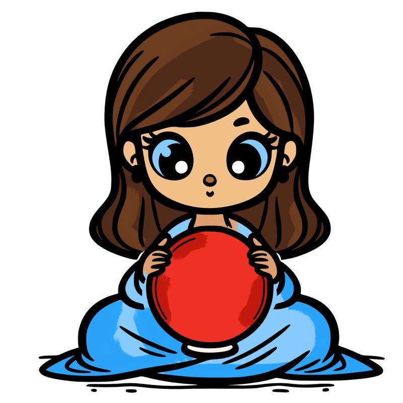 girl with a glowing orb