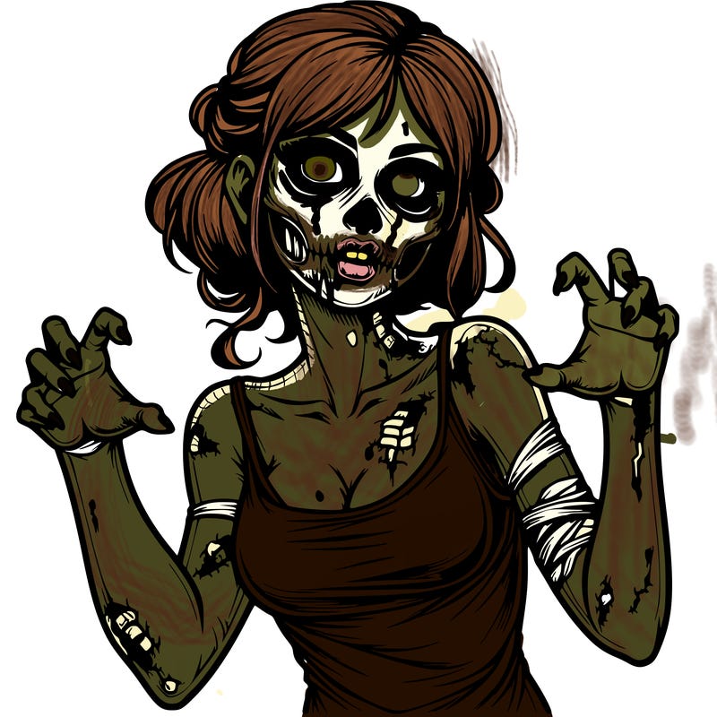 realistic zombie girl