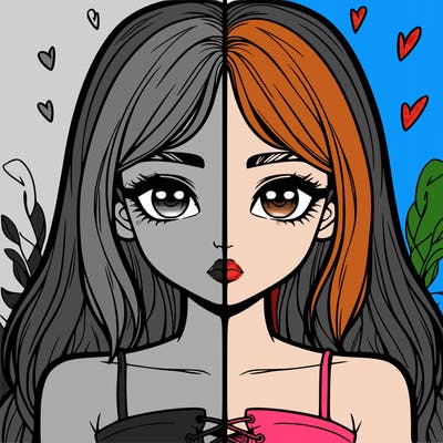 realistic girl split