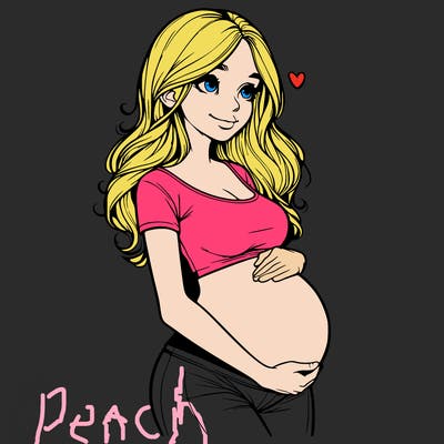 realistic pregnant girl