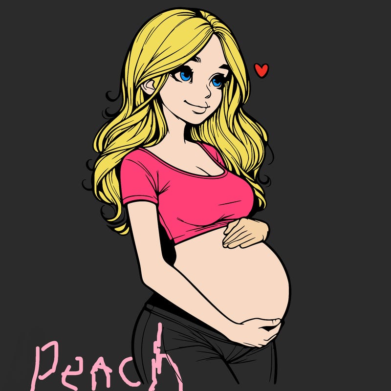 realistic pregnant girl