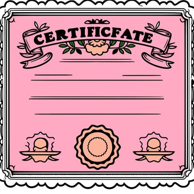 certificate paper