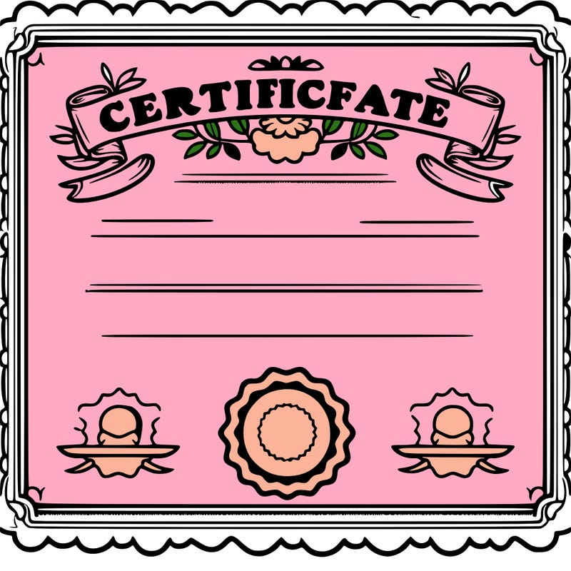 certificate paper
