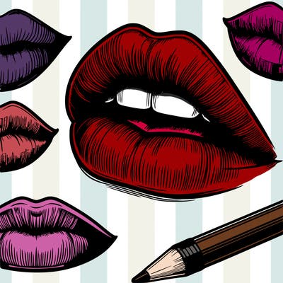realistic  lips
