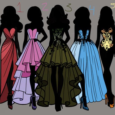 fashion models dresses