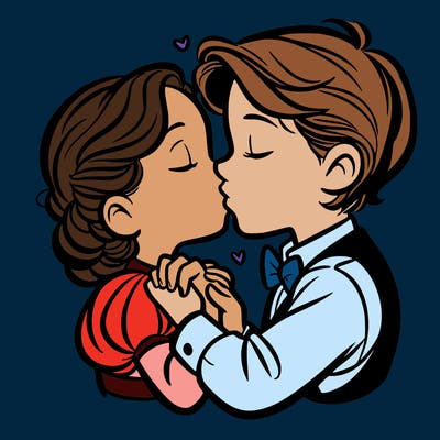 kissing