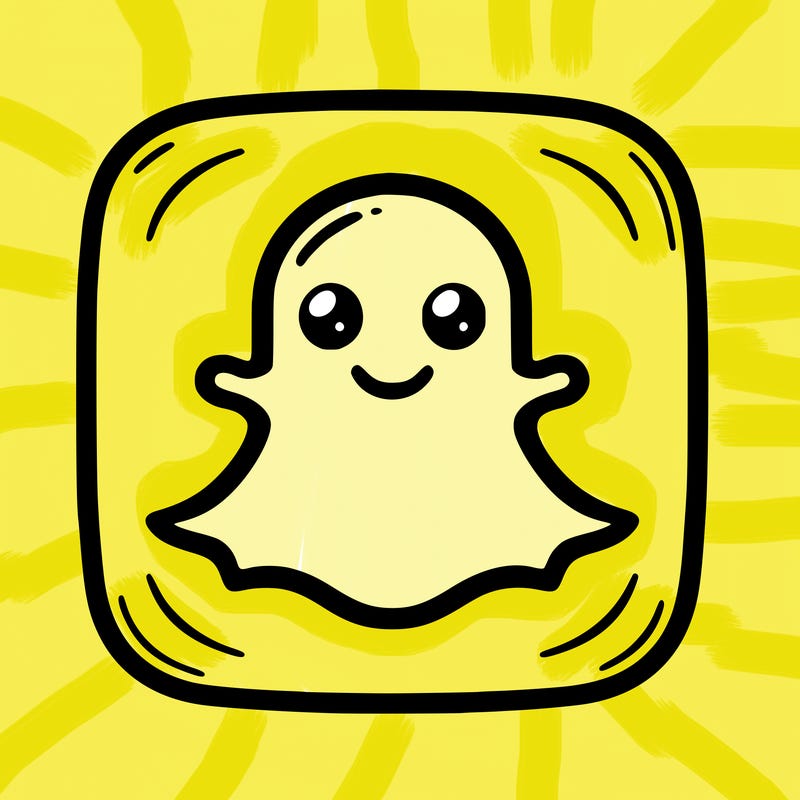 the snapchat plain logo