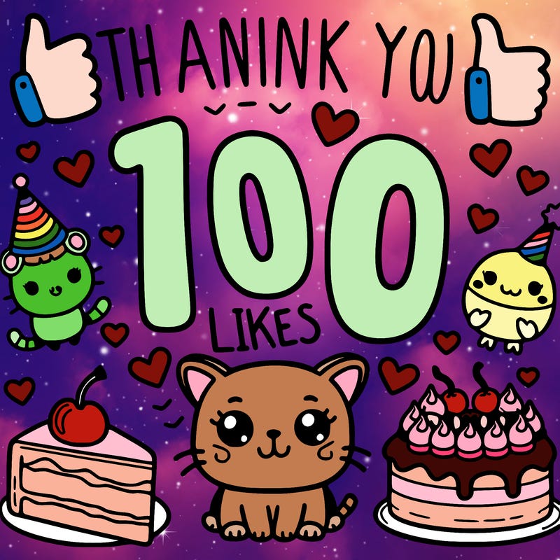 thank you for 100 likes