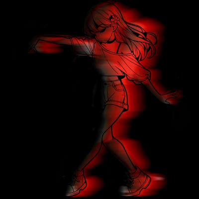 realistic girl danceing