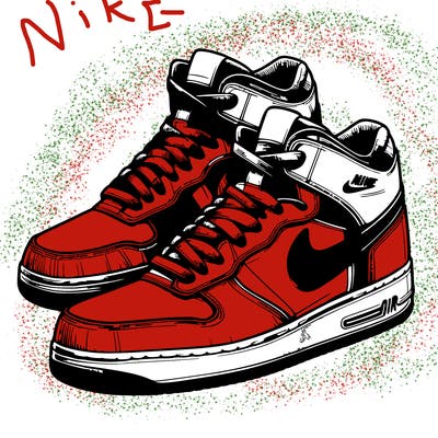 realistic nike air shoes