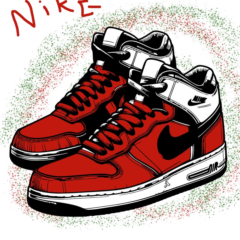 realistic nike air shoes