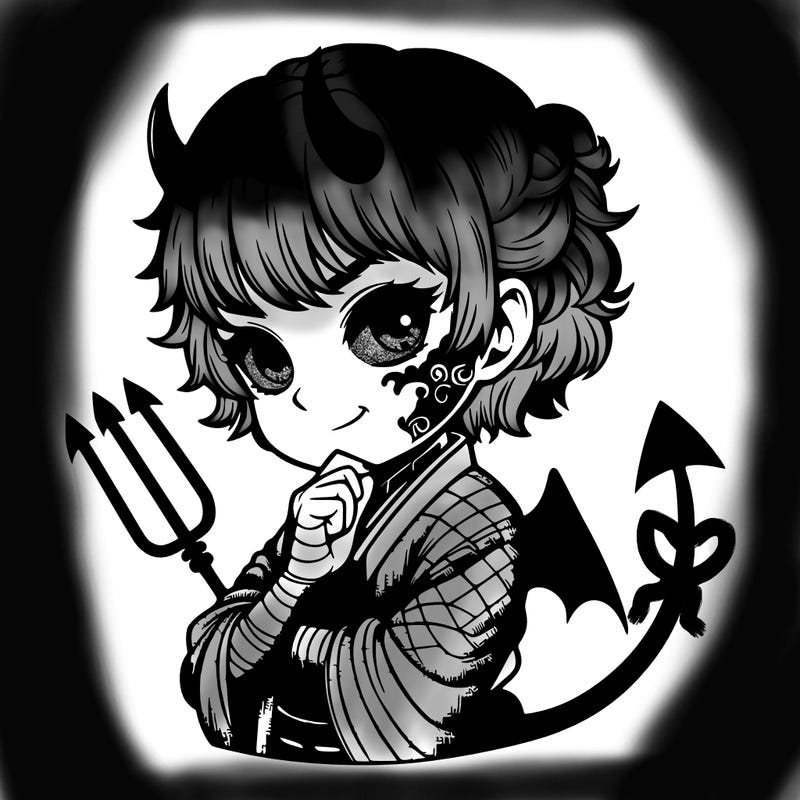 super realistic girl devil