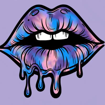 lips that look realistic and drip