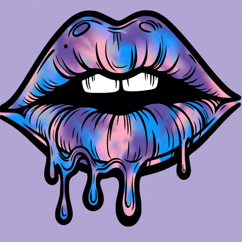 lips that look realistic and drip