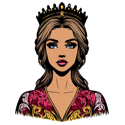 realistic beautiful queen