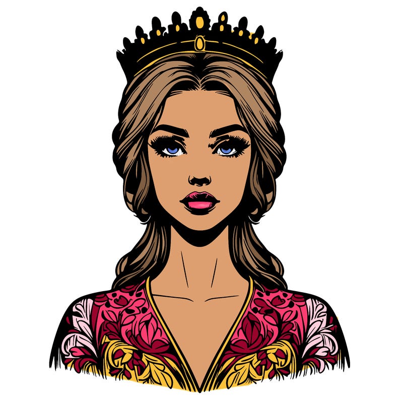 realistic beautiful queen