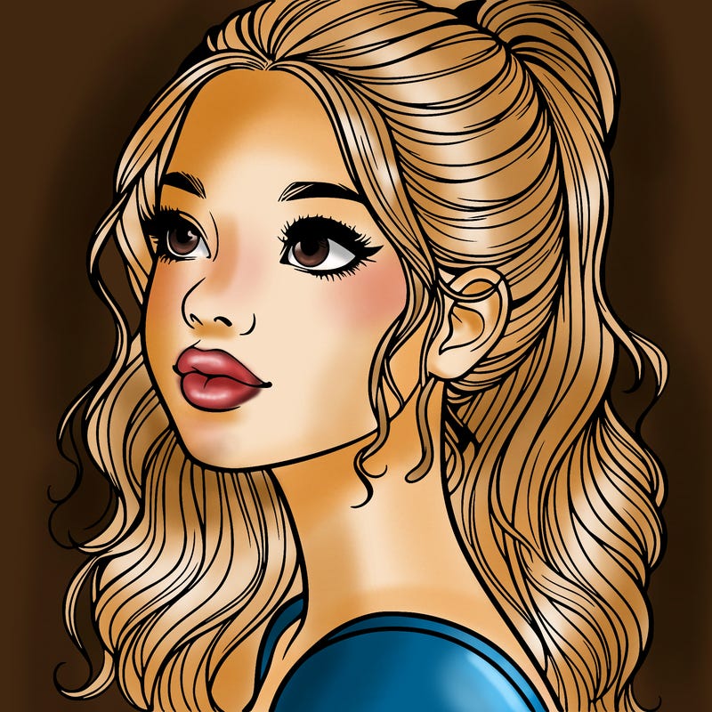 beautiful realistic girl