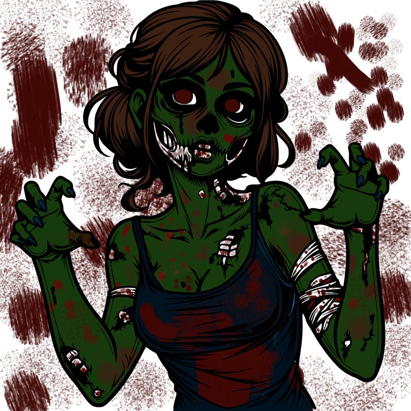 realistic zombie girl